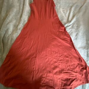 Burnt Orange Sleeveless Dress